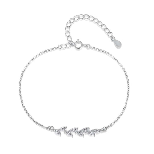 [LuckyStar]Elegantes Armband in Weizenblattform
