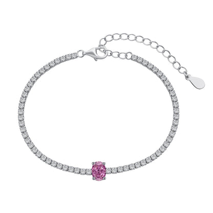 [LuckyStar]0.75 Carat Exquisite Oval Cut Daily Bracelet