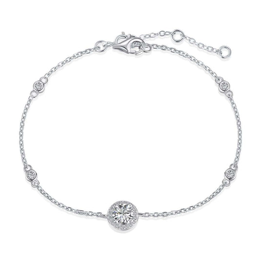 [LuckyStar]Schillerndes Armband mit rundem Schliff