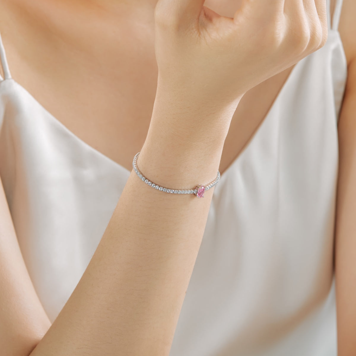 [LuckyStar]0.75 Carat Exquisite Oval Cut Daily Bracelet