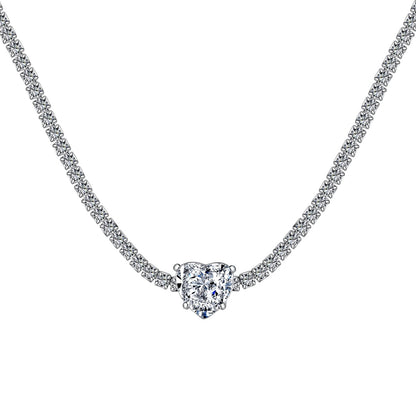 [LuckyStar]2.0 Carat Sparkling Tennis Heart Cut Necklace