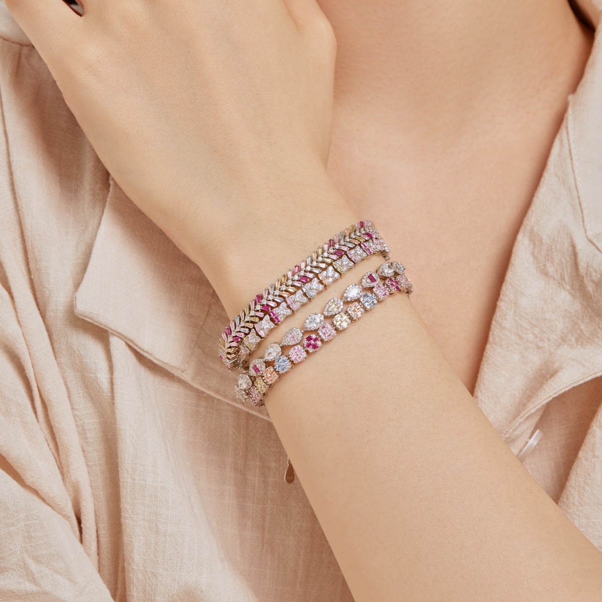 [LuckyStar]Einzigartiges buntes Armband in Blumenform für den Alltag